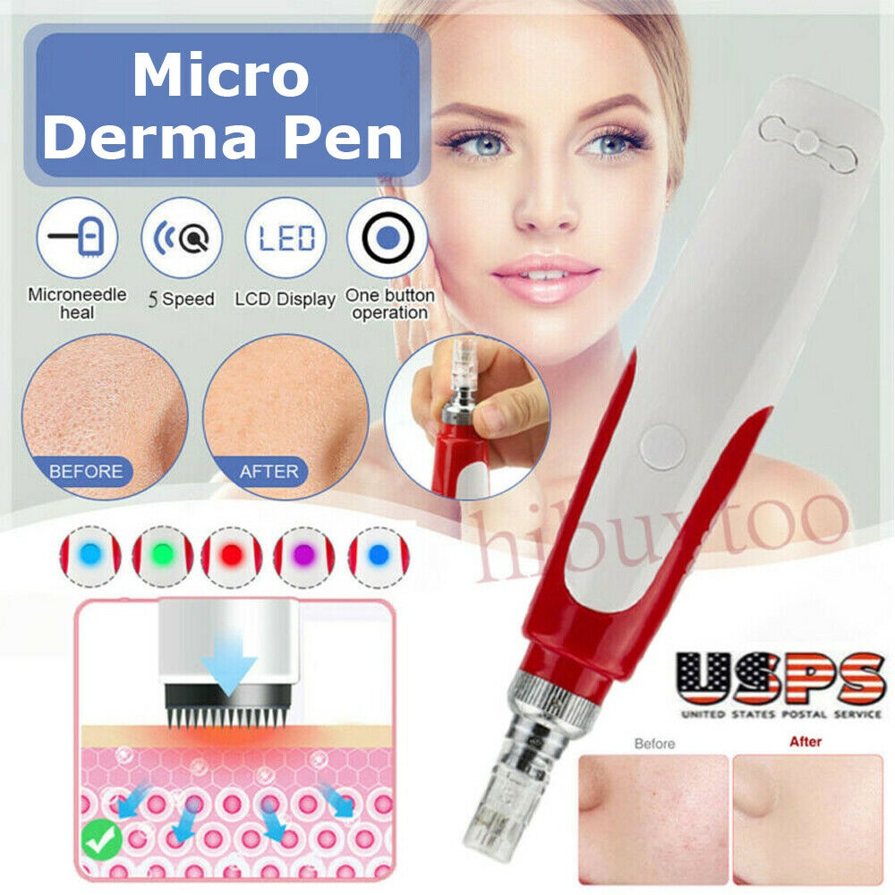 Auto Electric Derma Pen Micro Needle Skin Therapy Beauty Anti-aging Machine SPA
