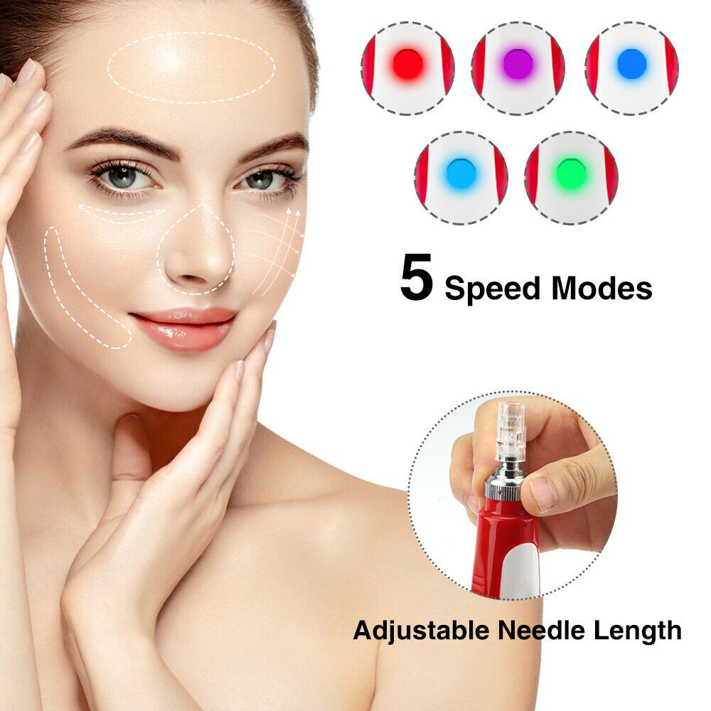 Auto Electric Derma Pen Micro Needle Skin Therapy Beauty Anti-aging Machine SPA