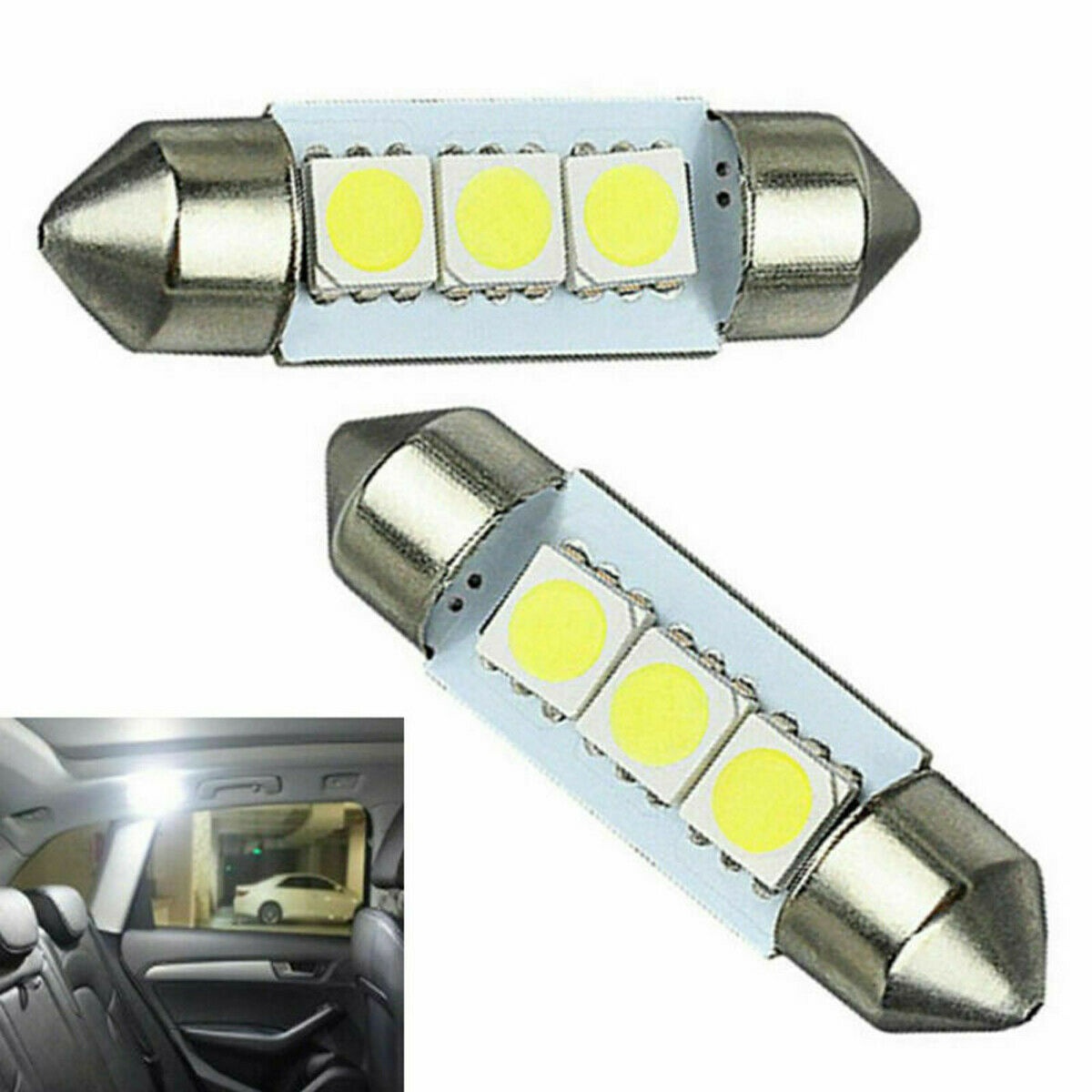 14Pcs Car Interior Package Map Dome License Plate Mixed LED Light Accessories Kits