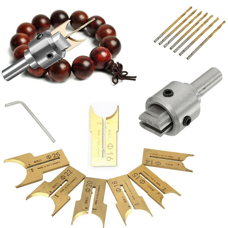 16Pcs Premium Wooden Beads Drill Bit Rosary Making Bead Drill Tool Woodworking