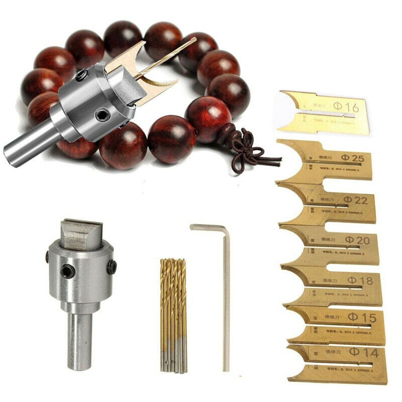 16Pcs Premium Wooden Beads Drill Bit Rosary Making Bead Drill Tool Woodworking