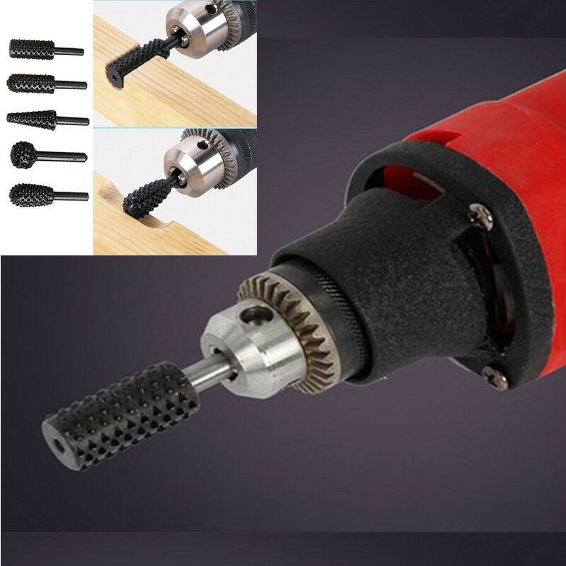 5PCS 1/4&apos;&apos; Drill Bit Set Cutting Tools For Woodworking Knife Wood Carving Tool