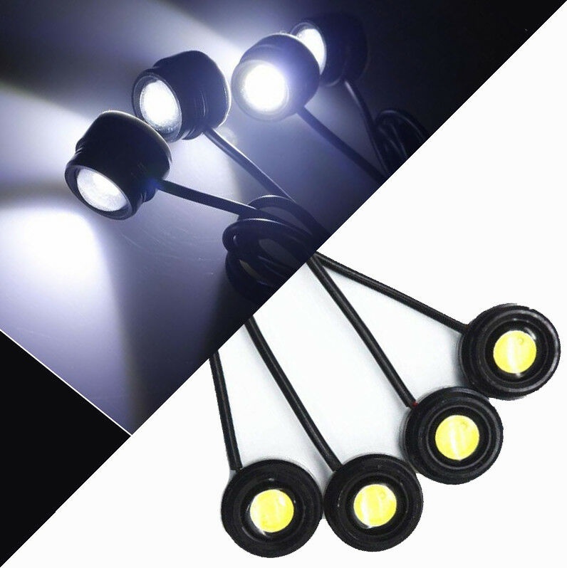 12V Car Hawkeye LED Emergency Strobe Lights DRL 4 in 1 Brake Light with Remote