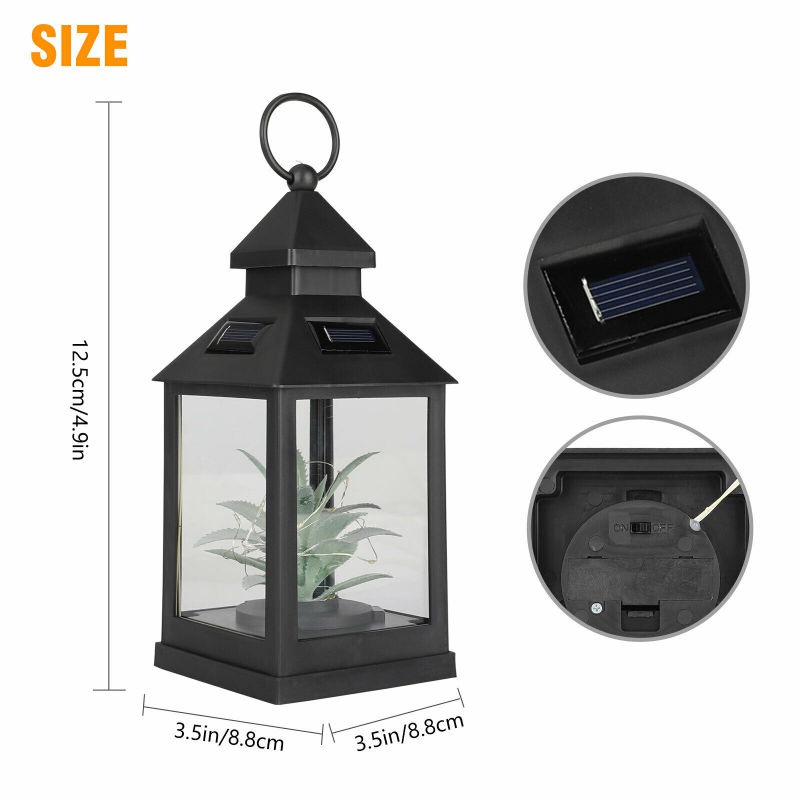 New Imitation Plants Solar Lantern Light Outdoor Waterproof LED Hanging Light for Yard Patio Garden
