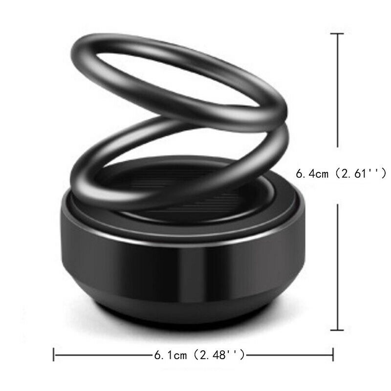 Car Solar Auto Rotation Ring Perfume Air Freshener Car Dashboard Accessories