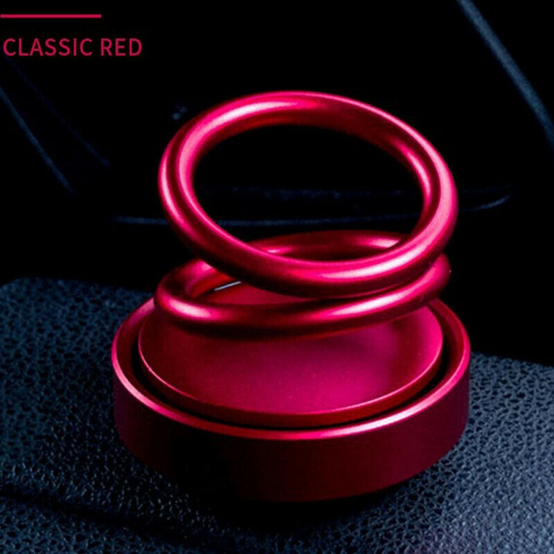 Car Solar Auto Rotation Ring Perfume Air Freshener Car Dashboard Accessories