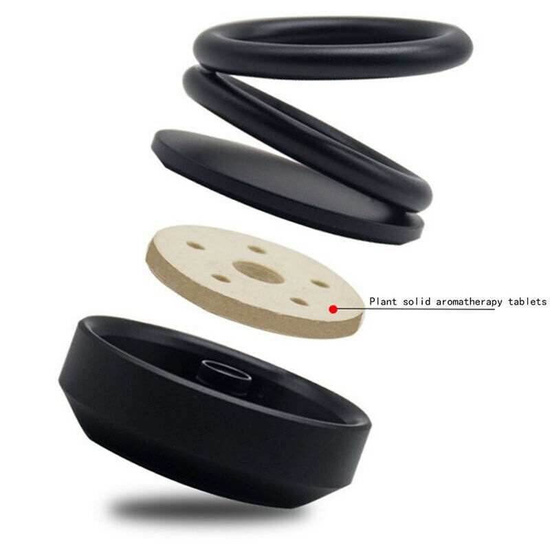 Car Solar Auto Rotation Ring Perfume Air Freshener Car Dashboard Accessories
