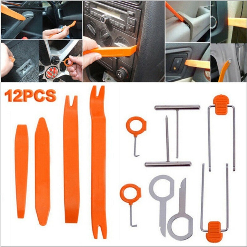 12pcs/set Car Disassembly Interior Audio DVD Player Auto Trim Removal Tool