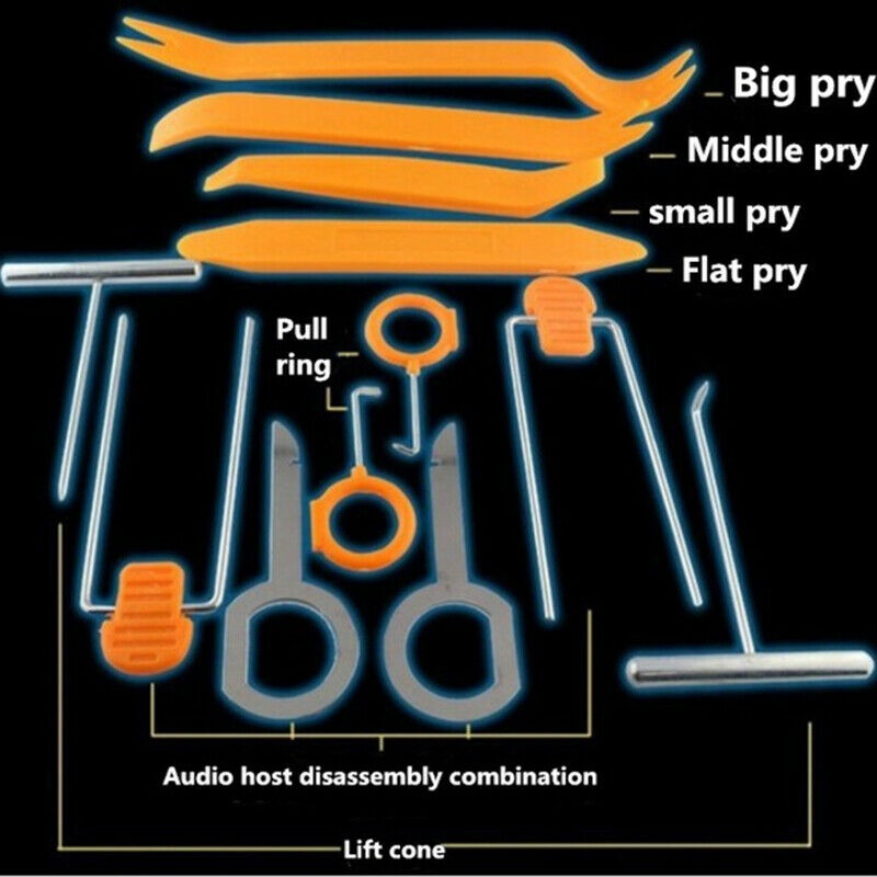 12pcs/set Car Disassembly Interior Audio DVD Player Auto Trim Removal Tool