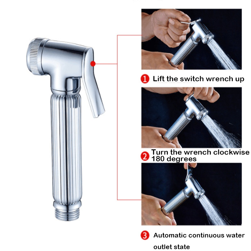 New Toilet Hand-held Small Nozzle Bidet Spray Shower Nozzle Set Handheld Shower Head Glow