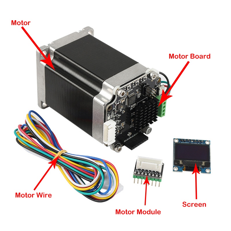 3D Printer STM32 57 Closed Loop Stepper Motor Set MKS SERVO57B Servo Motor with Adapter Plate
