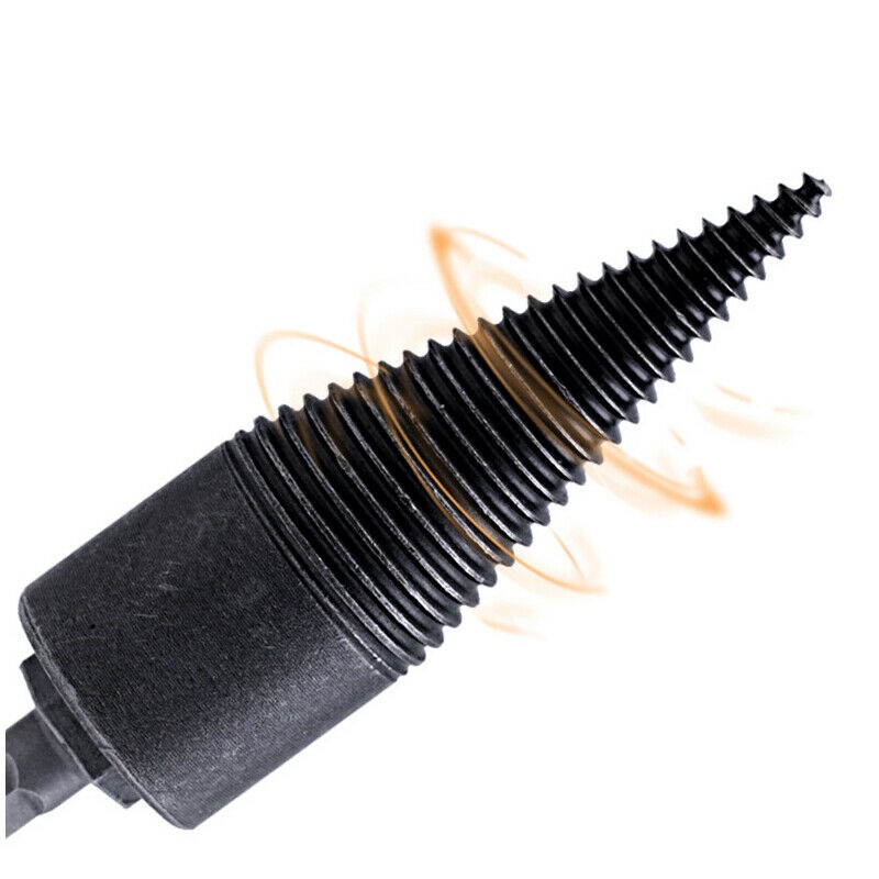 Firewood Machine Electric Drill Adapter Wood Cone Reamer Punch Driver Bit Split Drilling Tools
