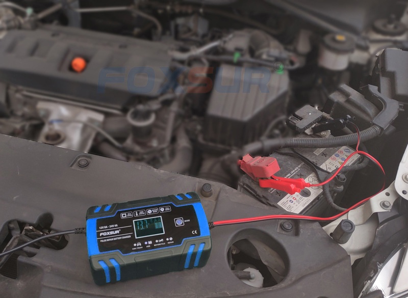 12/24V Multi-function Intelligent Charger Motorcycle Truck Universal Charger Repair Charger