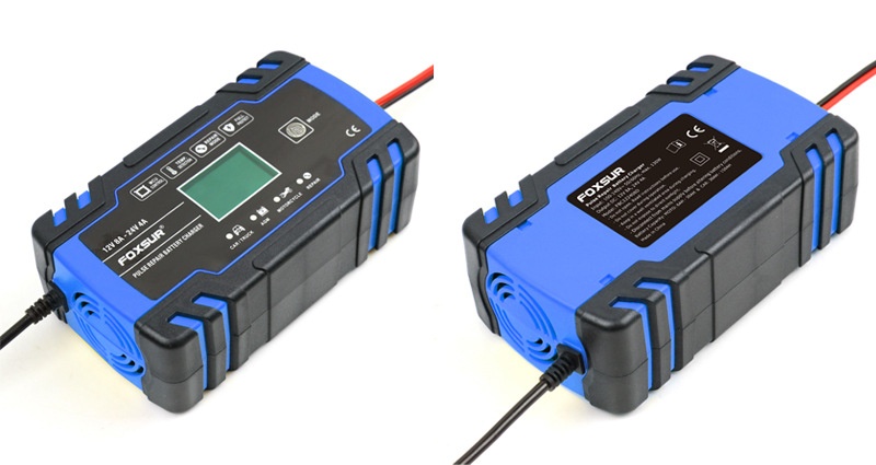 12/24V Multi-function Intelligent Charger Motorcycle Truck Universal Charger Repair Charger