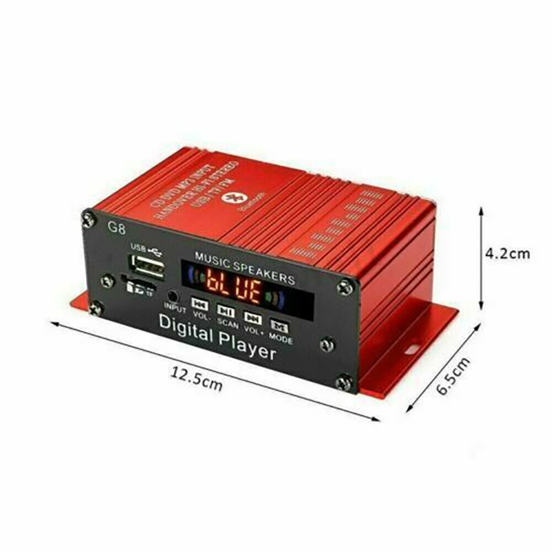 200W HIFI Digital bluetooth Stereo Audio Power Amplifier AMP AUX FM Mic+ Remote