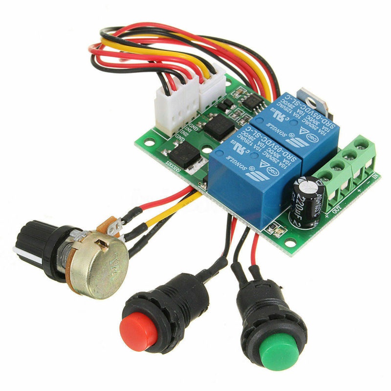 DC 6V/12V/24V 3A Reversible Motor Speed Controller Regulator Driver Switch PWM