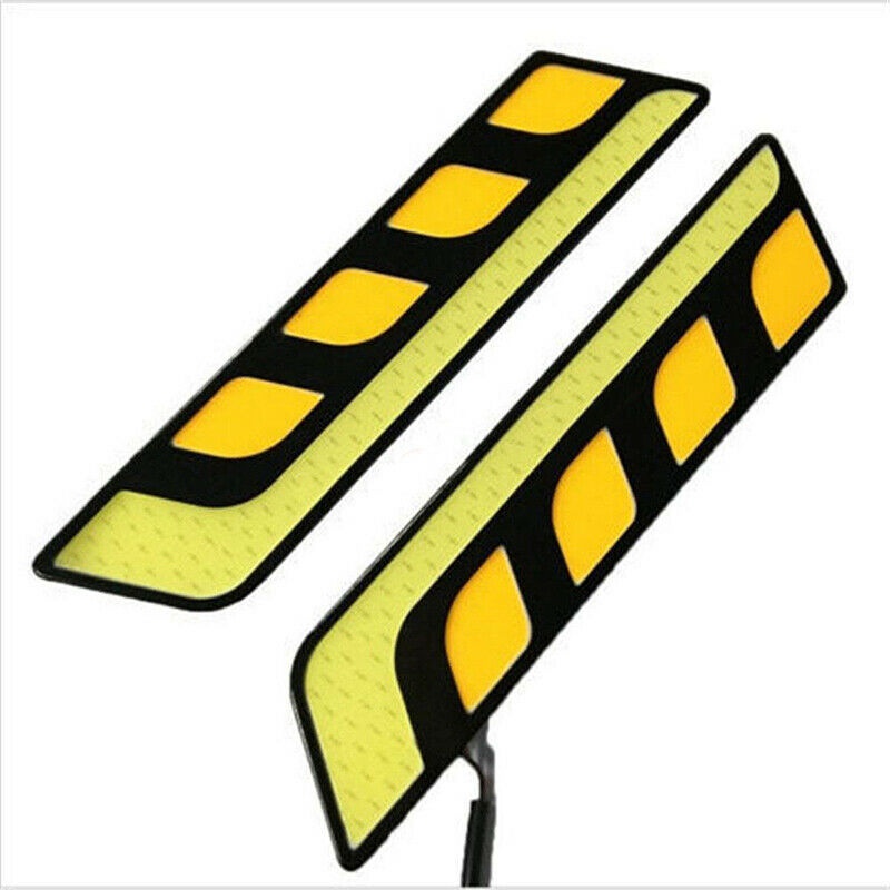 2pcs Waterproof 12V LED COB Car Auto DRL Driving Daytime Running Lamp Fog Lights
