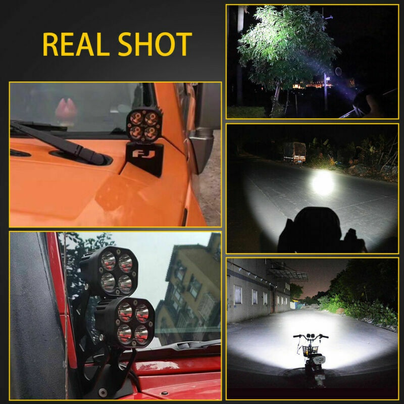 3" 2Pcs CREE LED Work Light Spot Lamp 25W Car OffRoad Ship Driving Fog Light ATV UTV