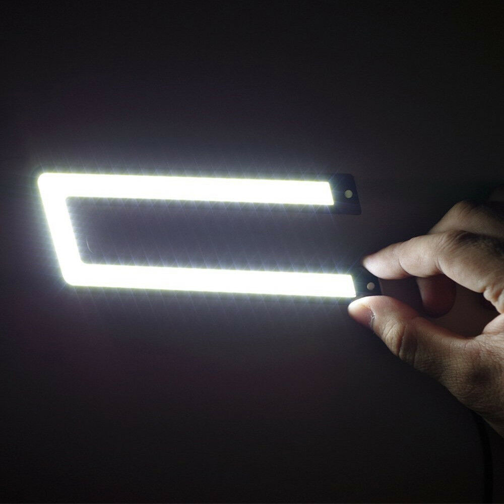 U-Shape Car COB LED Daytime Running Light DRL Fog Driving Lamp DC 12V Auto Parts