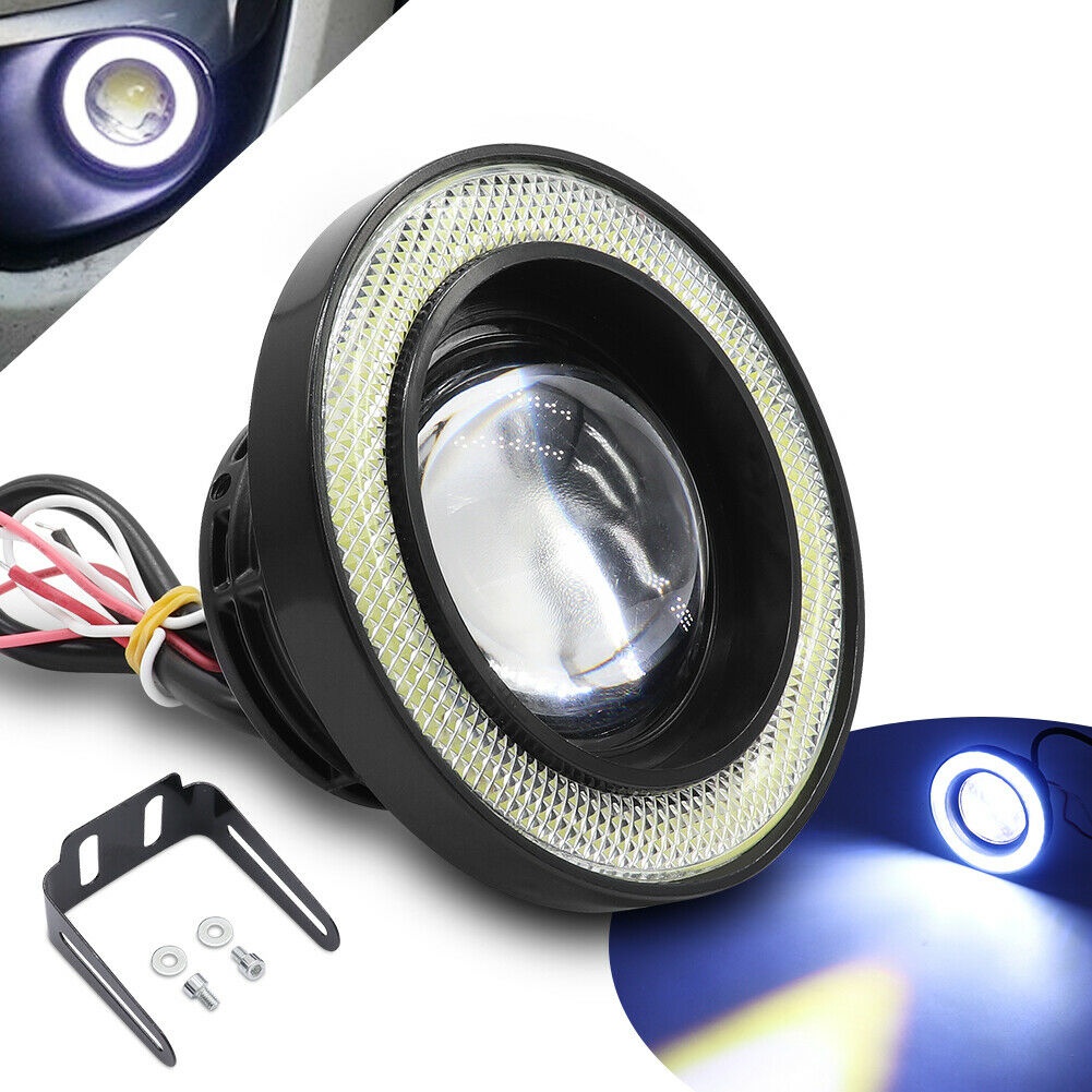 89mm LED Car Fog Driving Lamp White Daytime Running Light Motorcycle Headlight