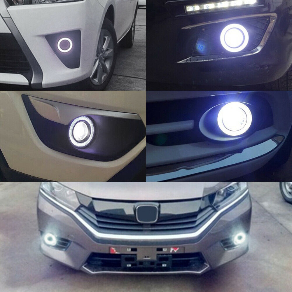 89mm LED Car Fog Driving Lamp White Daytime Running Light Motorcycle Headlight