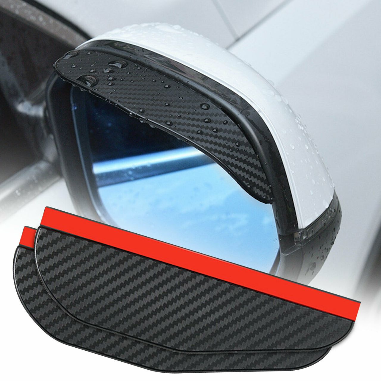 2PCS/Set Car Rear View Side Mirror Rain Board Eyebrow Guard Sun