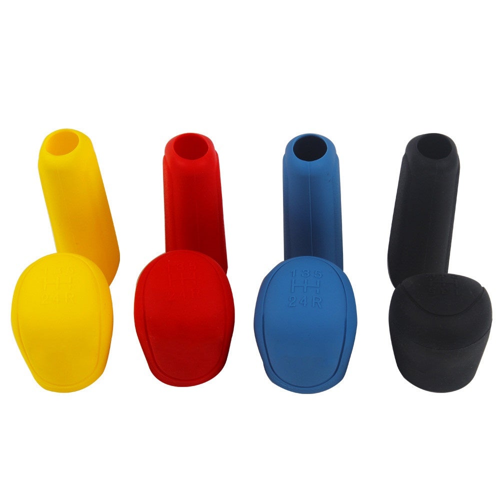 2Pcs Universal Manual Car Hand Brake Case Silicone Gear Head Shift Knob Cover Gear Shift Collars
