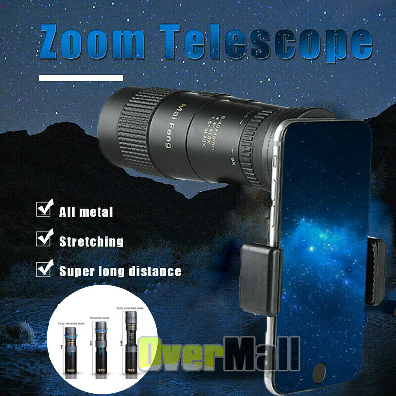 Waterproof bak4 starscope telescope with day / night vision 10-300x40mm monocular telescope-