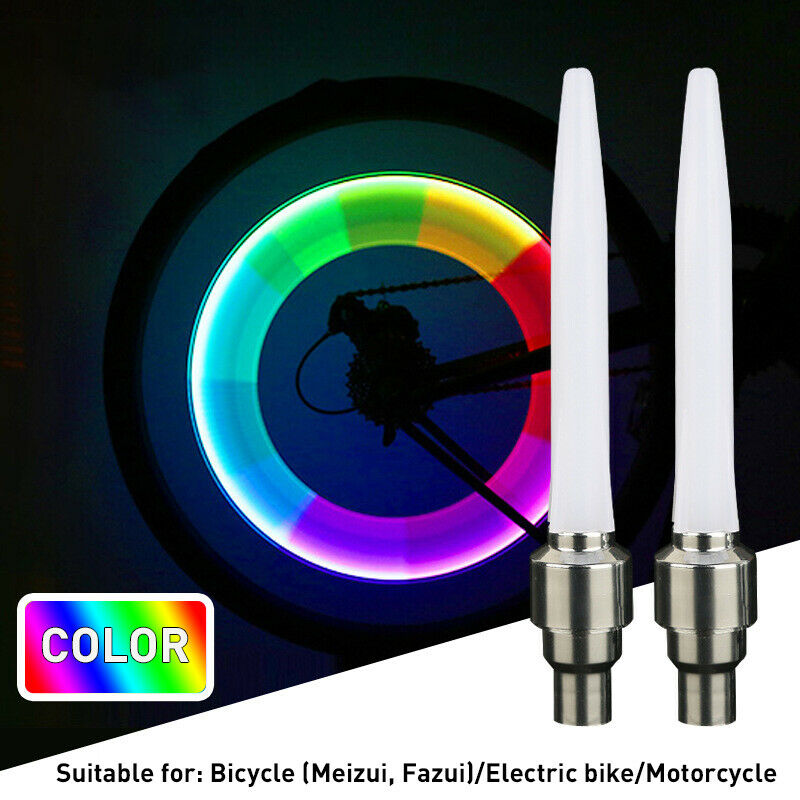 2pcs LED lamp stem cap is suitable for bicycle, automobile and motorcycle wheel tire lamp~~-