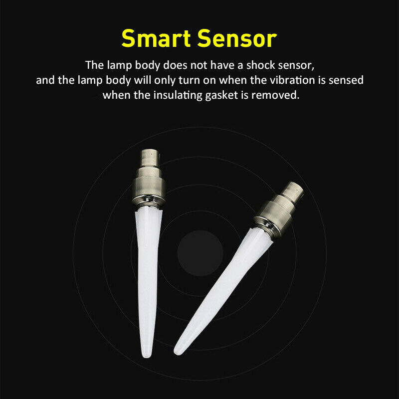 2pcs LED lamp stem cap is suitable for bicycle, automobile and motorcycle wheel tire lamp~~-