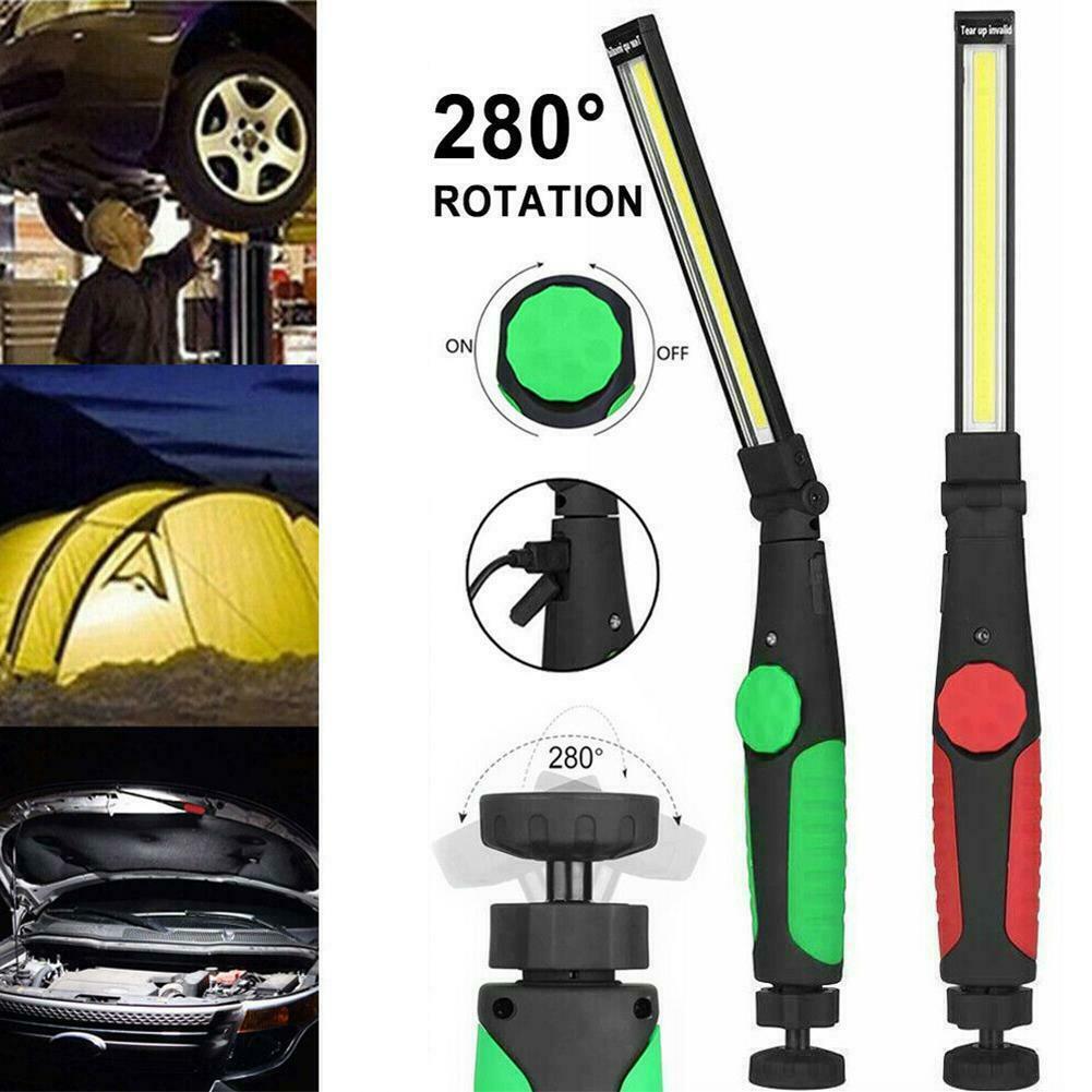 LED COB Rechargeable Magnetic Torch Flexible Inspection Lamp Cordless Work Light