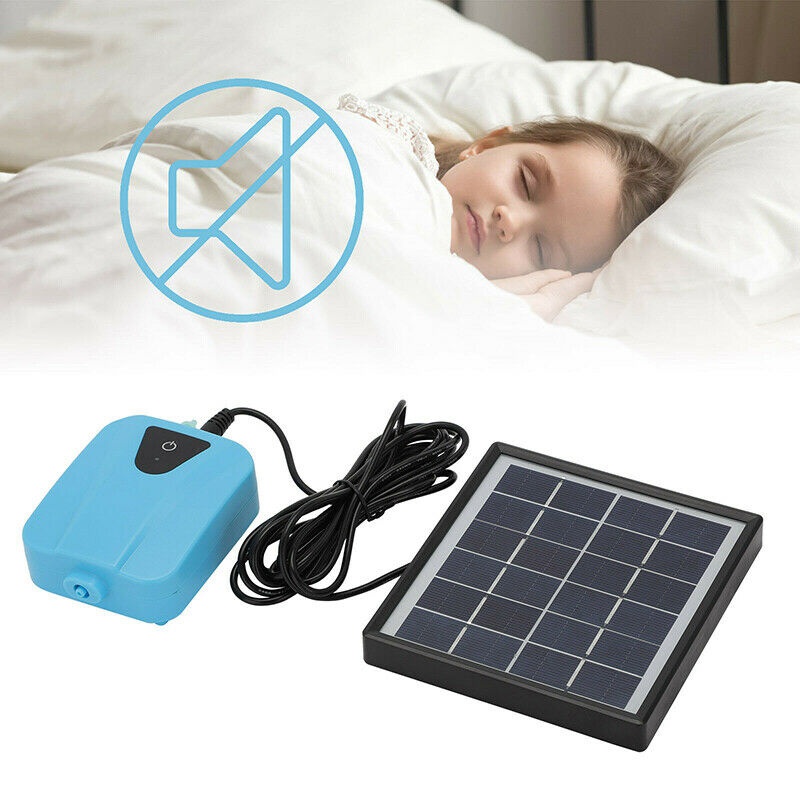Solar Air Pump Oxygenator Powered Panel for Aquarium Fish Tank Pond Pool Aerator