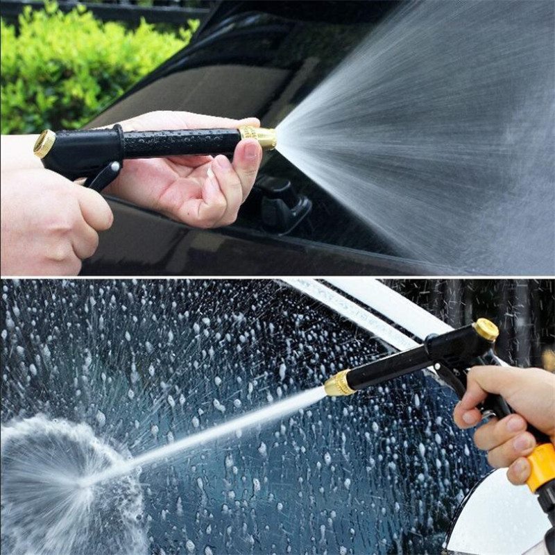 New Copper-plated Nozzles High Pressure Car Wash Water Gun Home Car Dual-use Car Wash High