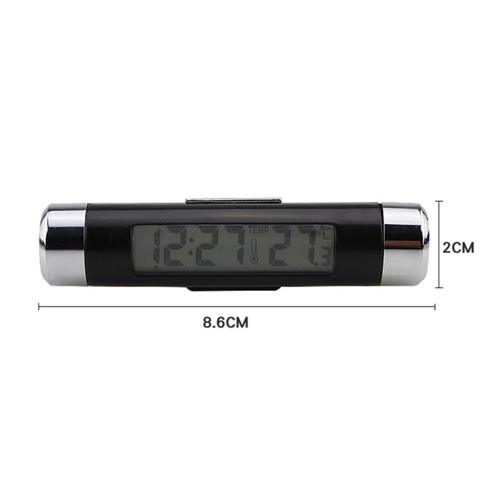 NEW Car Digital Clock &amp; Temperature Display Electronic Clock Thermometer Auto Electronic Clock