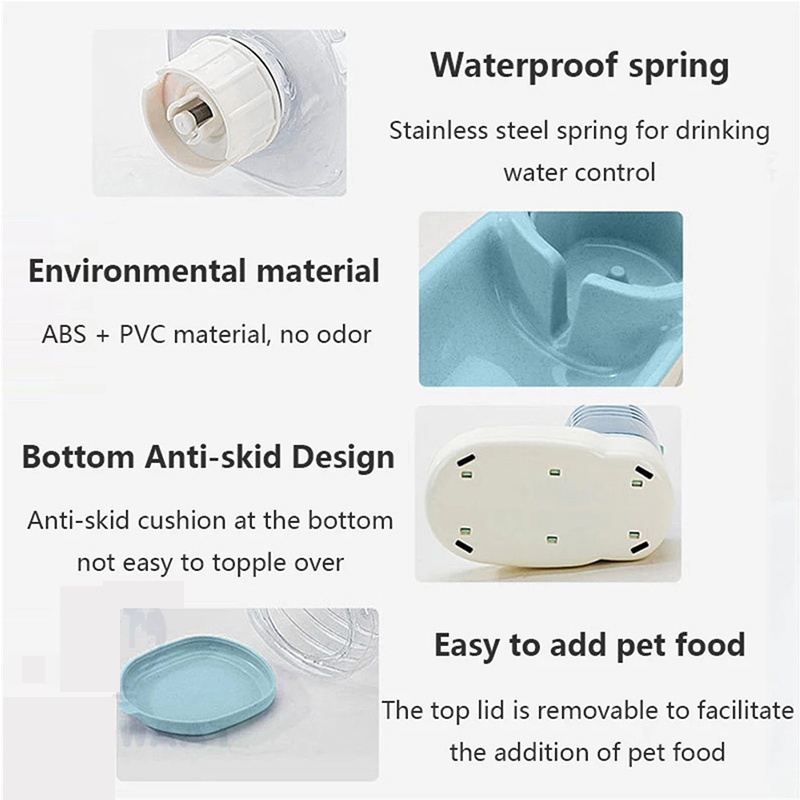 NEW 3.8L Pet Cat Automatic Feeders Large Capacity Cat Water Fountain Plastic Dog Feeder Unplugged