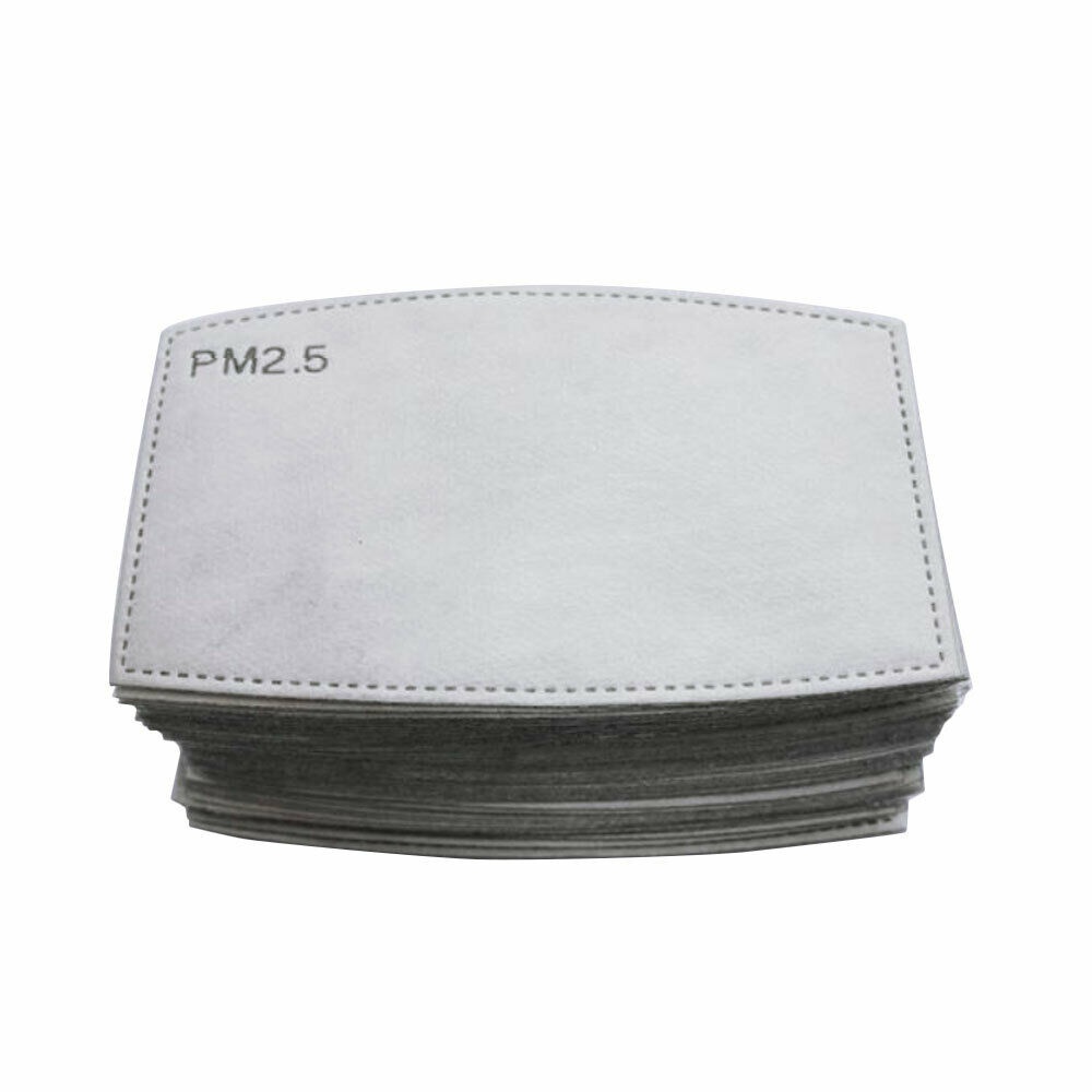 20PCS PM2.5 P2 Face Mask Filter Activated Carbon Breathing Filters Adult