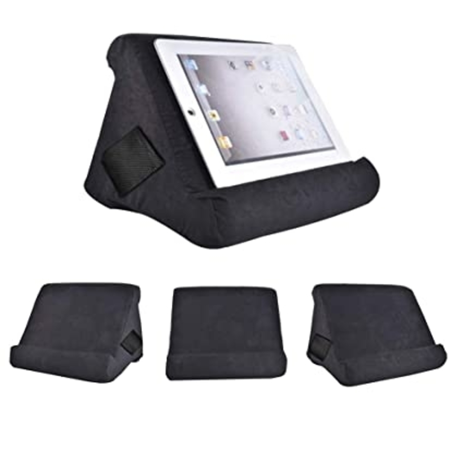 IPads, Tablets, Phones, Smartphone Books Pillow Stand Holder mount Black. Portable, versatile and lightweight