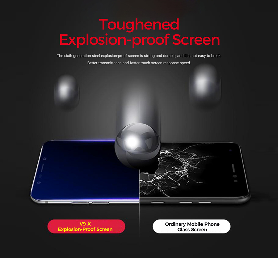 New phone 4G+64G 6.0inch 4GLTE Dual SIM 16MP+8MP BSD v9x Face&Fingerprint unlock smartphone blue 4