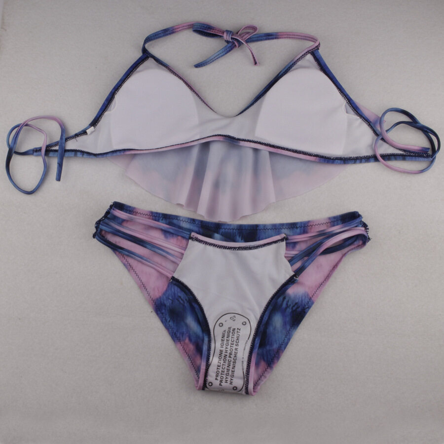 【SPECIALS】Women swim suit wear bikini Beach swimsuit Garter sexy sleeves slip swimwear gallus Ladies Swimming