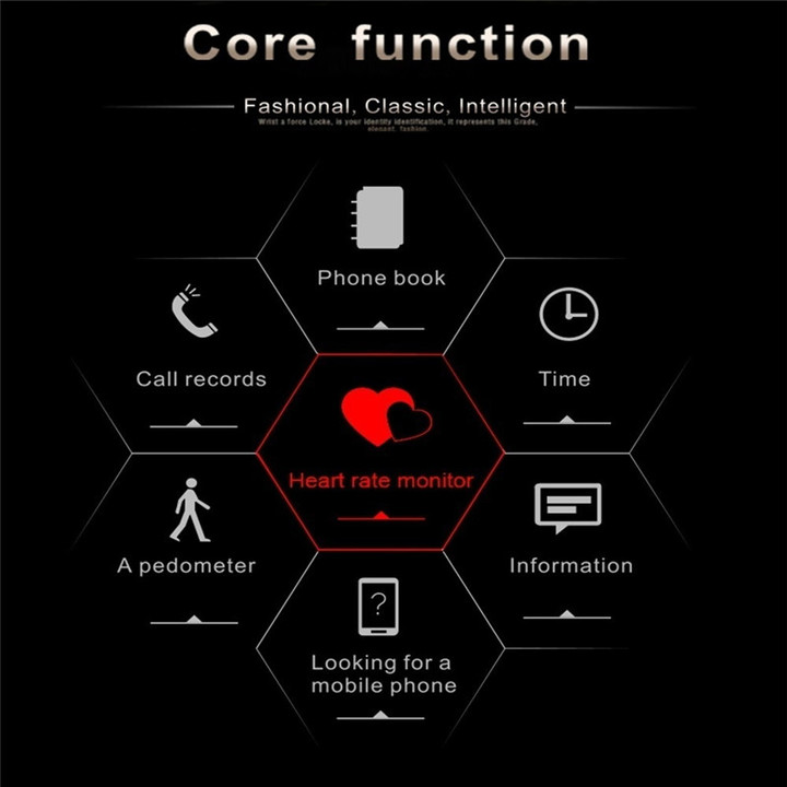 NEW K88H Smart Bluetooth Watch Heart Rate Monitor Stainless Steel Smartwatch  for IOS/Andriod