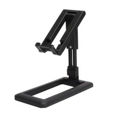 DERE PHA01 Portable Phone Holder Adjustable Desk Bracket Lifting Tablet Universal Multi-Angle Foldable Stand for iPad iPhone Samsung Smart Phone Charms Black one size