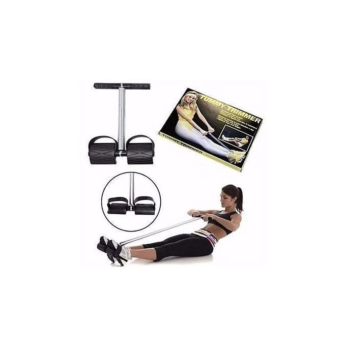 Tummy Trimmer Portable Belly Slimming Tummy Shaper Leg Pedal black
