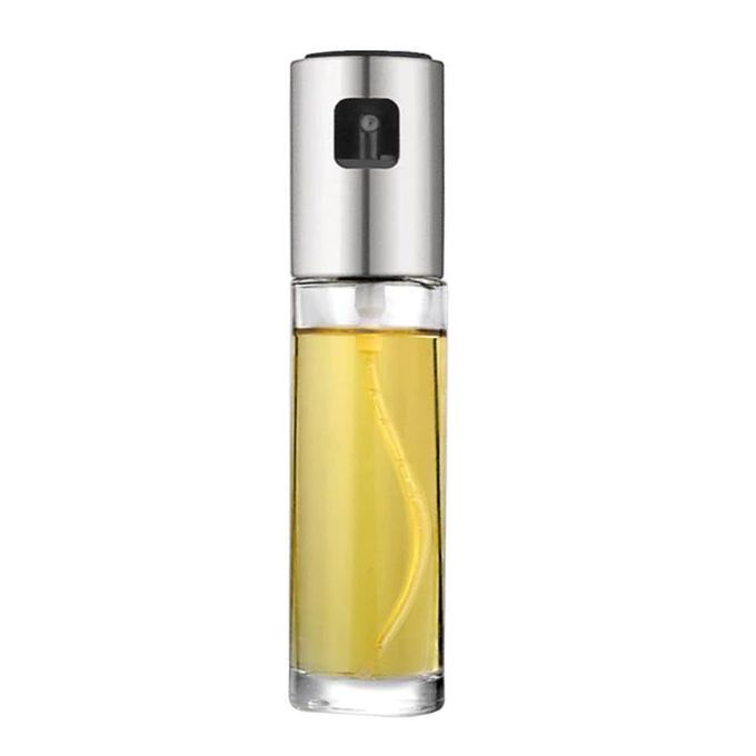 Oil Sprayer Bottle - 100ml - Silver/Clear