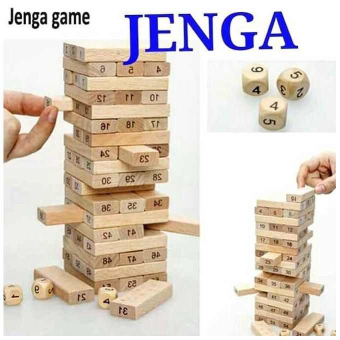 JENGA TOYS GAMES MULTICOLOR 48 PCS Blocks