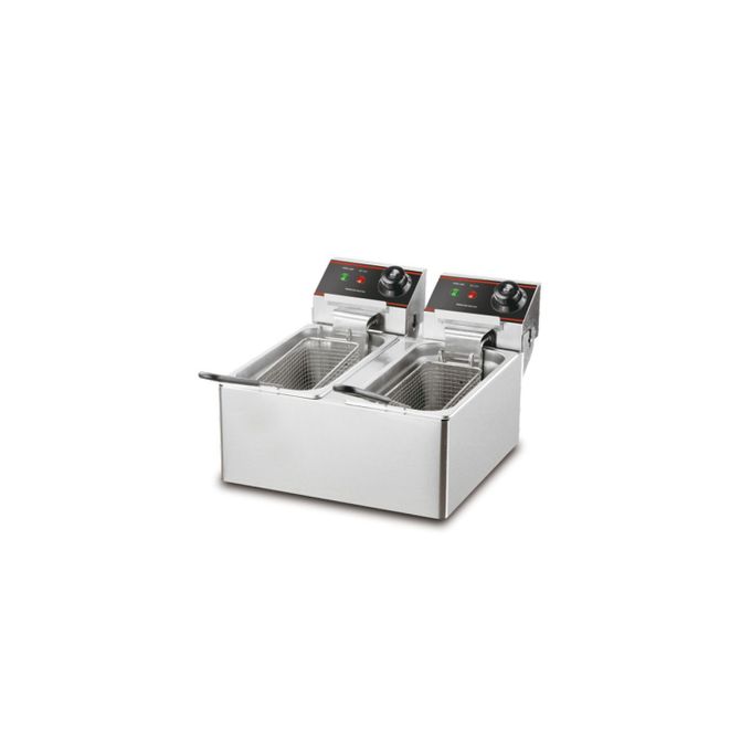 Double Commercial Electric Deep Fryer 12L