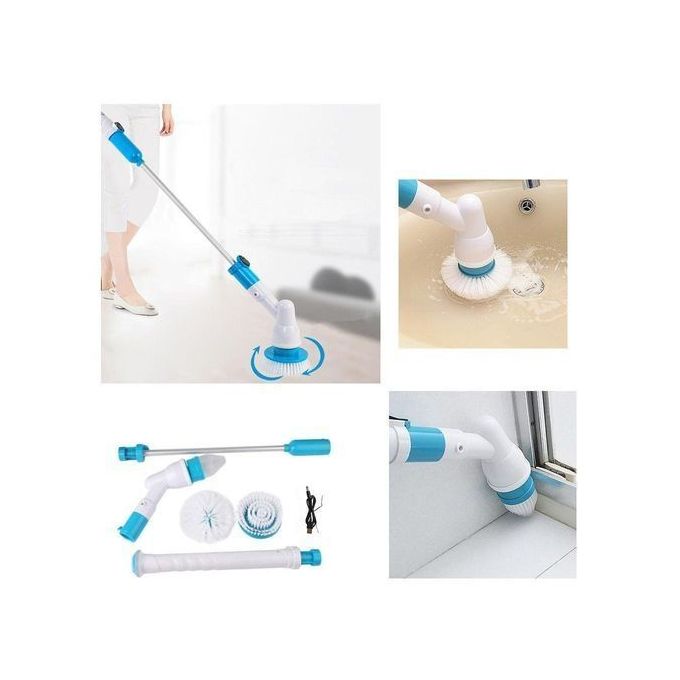 3 Heads Electric Spin/Tiles Scrubber Cleaning Brush Bathroom Floor Tiles Household Clean Tool
