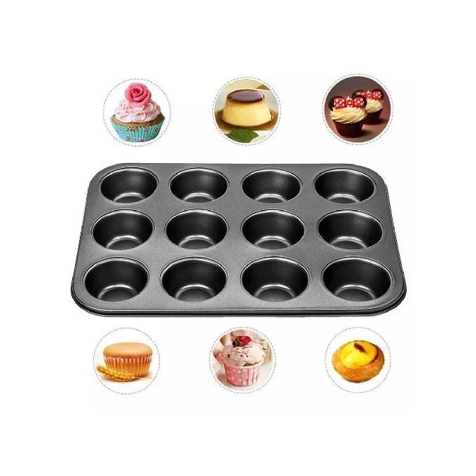 12-Hole Non-Stick Muffin / Cupcake ,Baking Oven Tray /Pan
