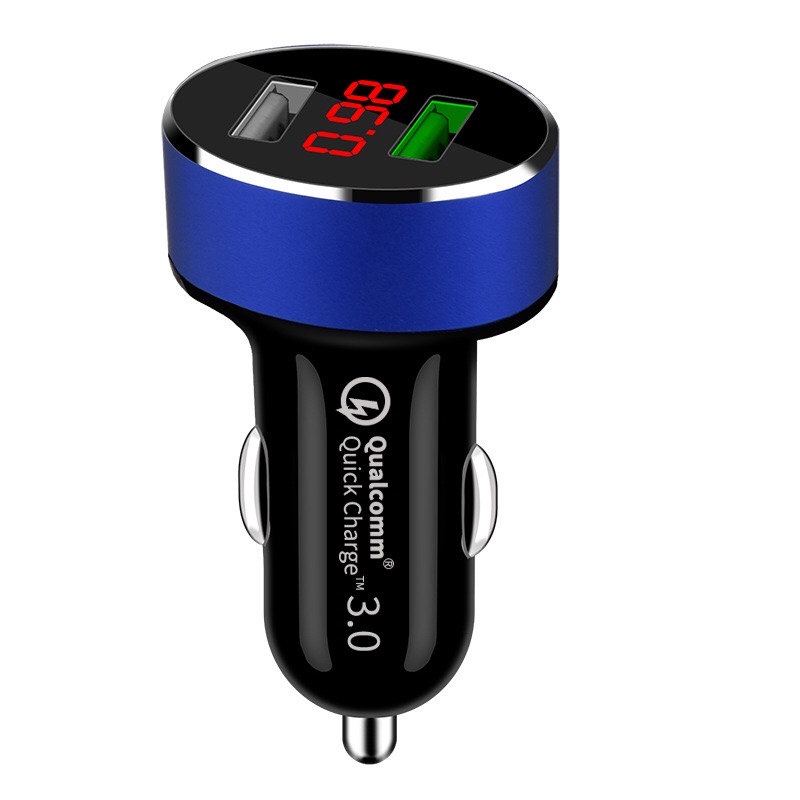 QC 3.0 Quick Charger Double USB Car Charger Sixfold Protection with CE FCC RoHS Authentication