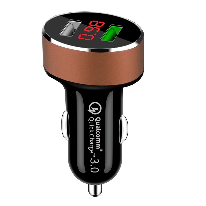 QC 3.0 Quick Charger Double USB Car Charger Sixfold Protection with CE FCC RoHS Authentication
