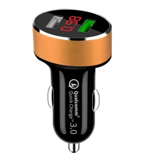 QC 3.0 Quick Charger Double USB Car Charger Sixfold Protection with CE FCC RoHS Authentication